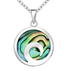 Lorein stříbrný přívěšek Wave  s perletí paua 6,8g