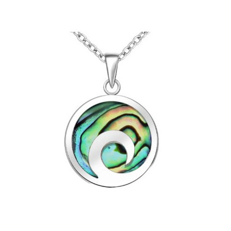 Lorein stříbrný přívěšek Wave  s perletí paua 6,8g